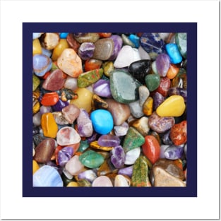 Colorful pebbles stones Posters and Art